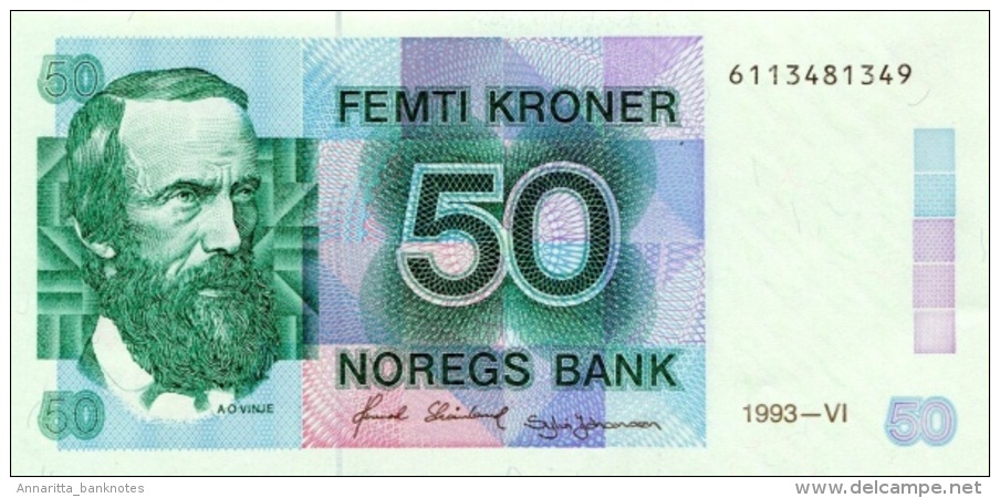 Norway 50 Kroner 1993, AU/UNC (P-42e, ) - Norvège