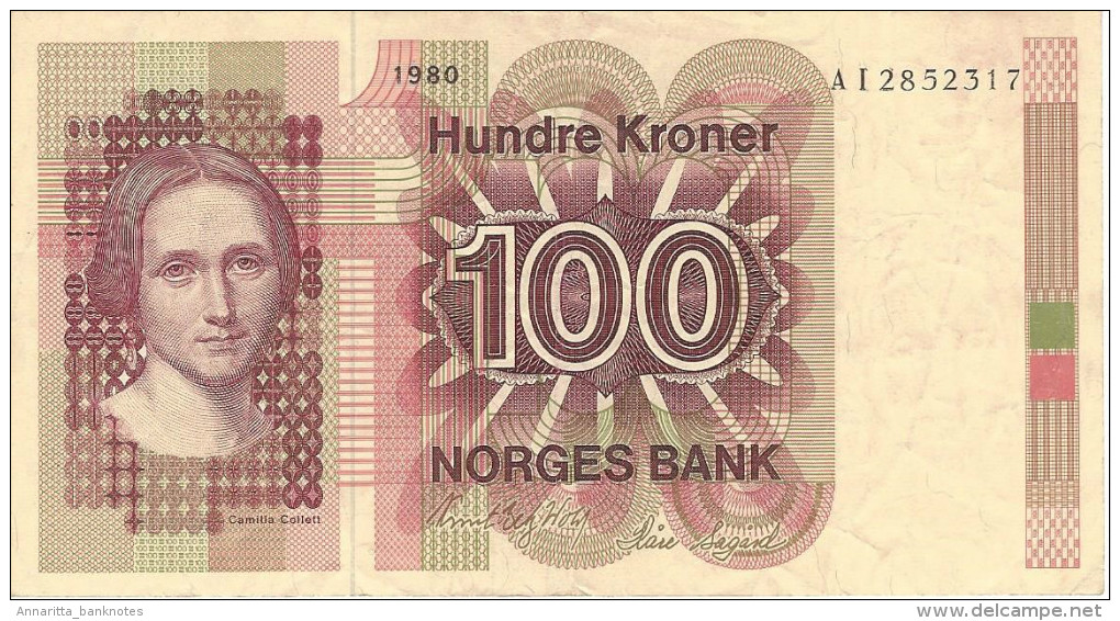 Norway 100 Kroner 1980, VF (P-41b, ) - Norway