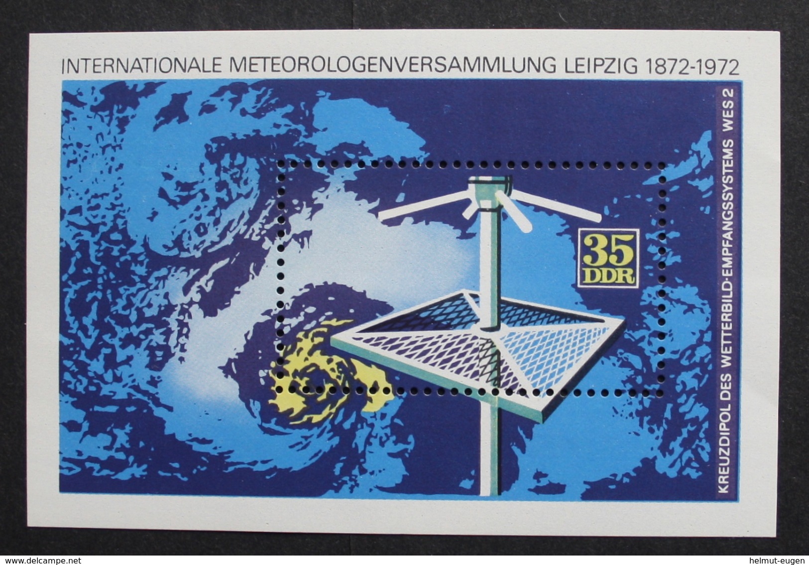 MiNr. 1745 - 1747 (Block 34) Deutschland Deutsche Demokratische Republik 1972, 23. März. Blockausgaben: 100 Jahre Meteor - 1971-1980