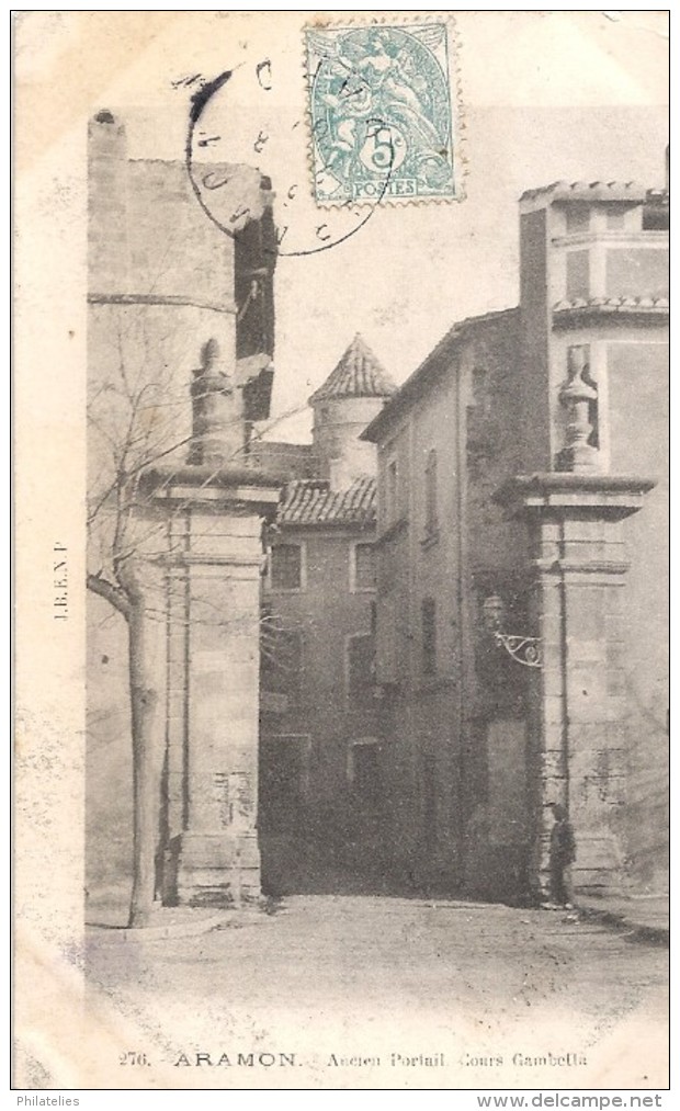 ARAMON COURS GAMBETTA 1907 - Aramon