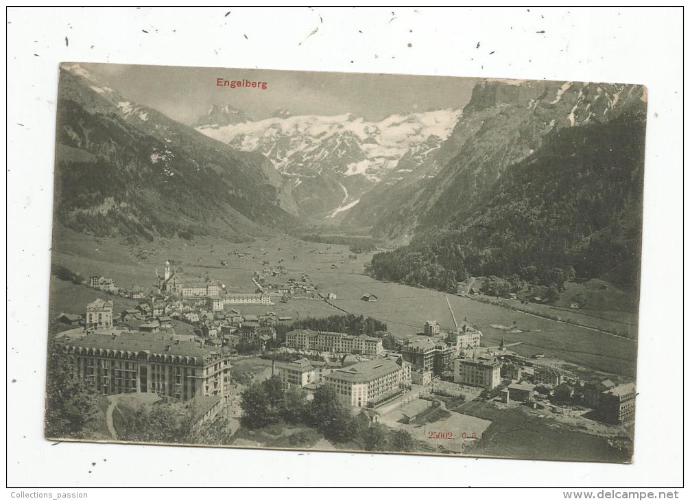 G-I-E , Cp , SUISSE , OBWALD , ENGELBERG , Voyagée 1908 - Engelberg