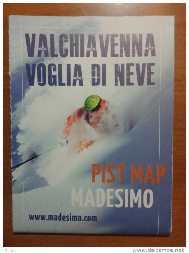 Alt930 Ski Area Map Mappa Piste Sci Impianti Risalita Slopes Skilift Cablecar Charlifts Funivia Valchiavenna Madesimo - Winter Sports