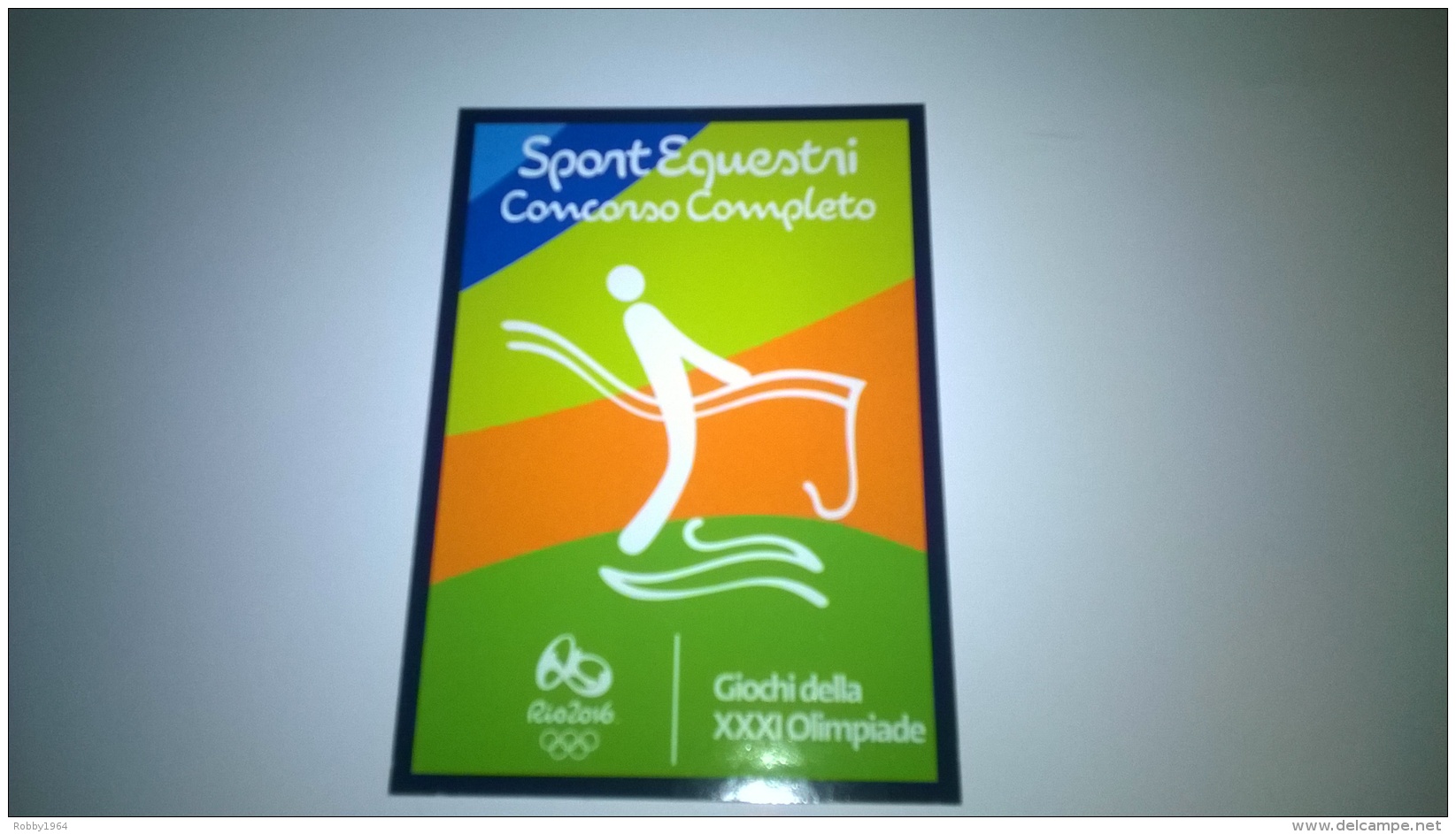 RIO 2016-SPORT EQUESTRI CONCORSO COMPLETO-N-35-CARD-GIOCHI DELLA XXXI OLIMPIADE-PANINI - Edizione Italiana