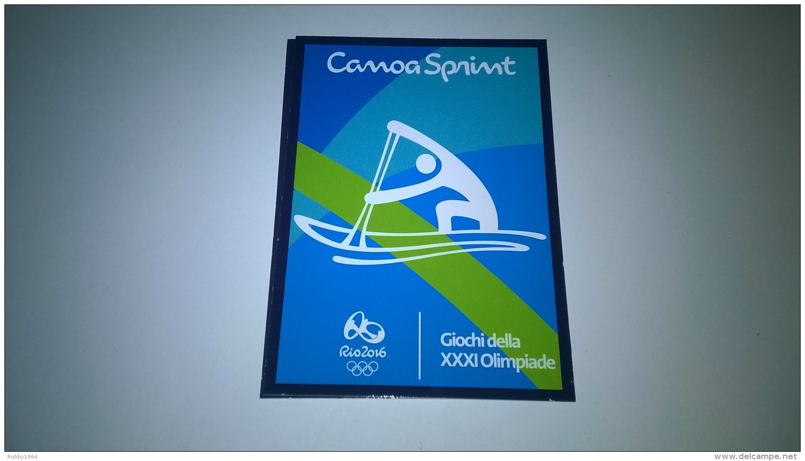 RIO 2016-canoa Sprint-N-10-CARD-GIOCHI DELLA XXXI OLIMPIADE-PANINI - Edizione Italiana