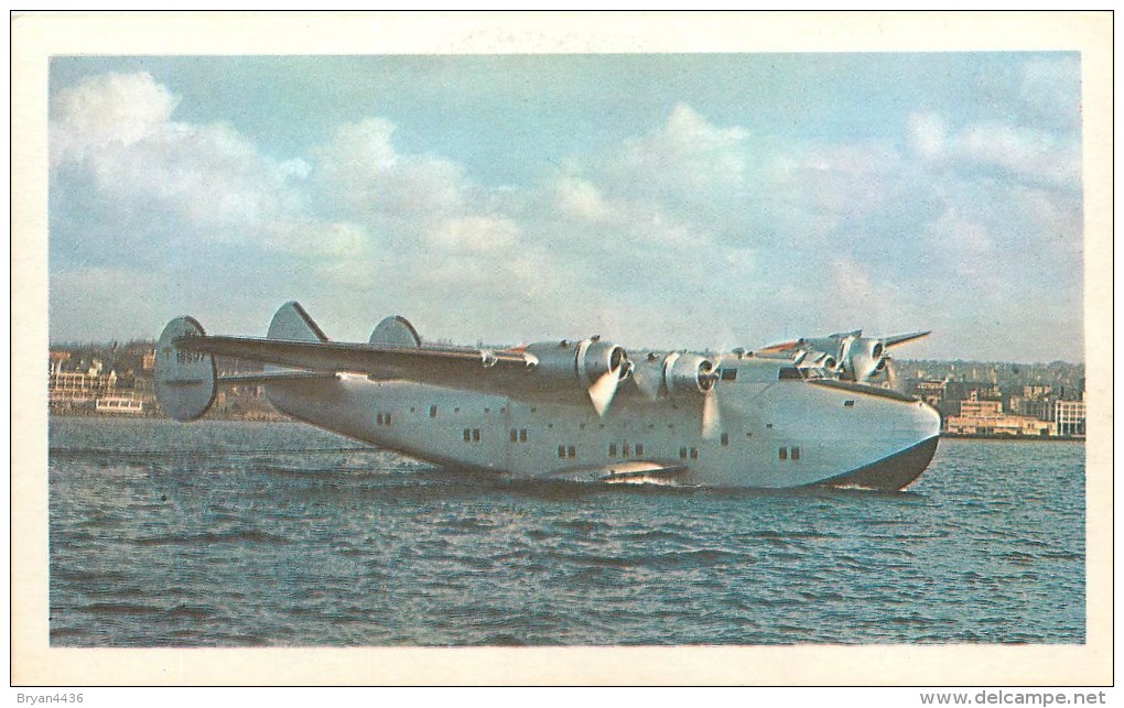 AVION - BOEING 314 CLIPPER- HYDRAVION GEANT - FLYING BOAT- CARTE COLLECTION AMERICAINE - RARE EDITION - FORMAT CPA - TB. - 1939-1945: 2nd War