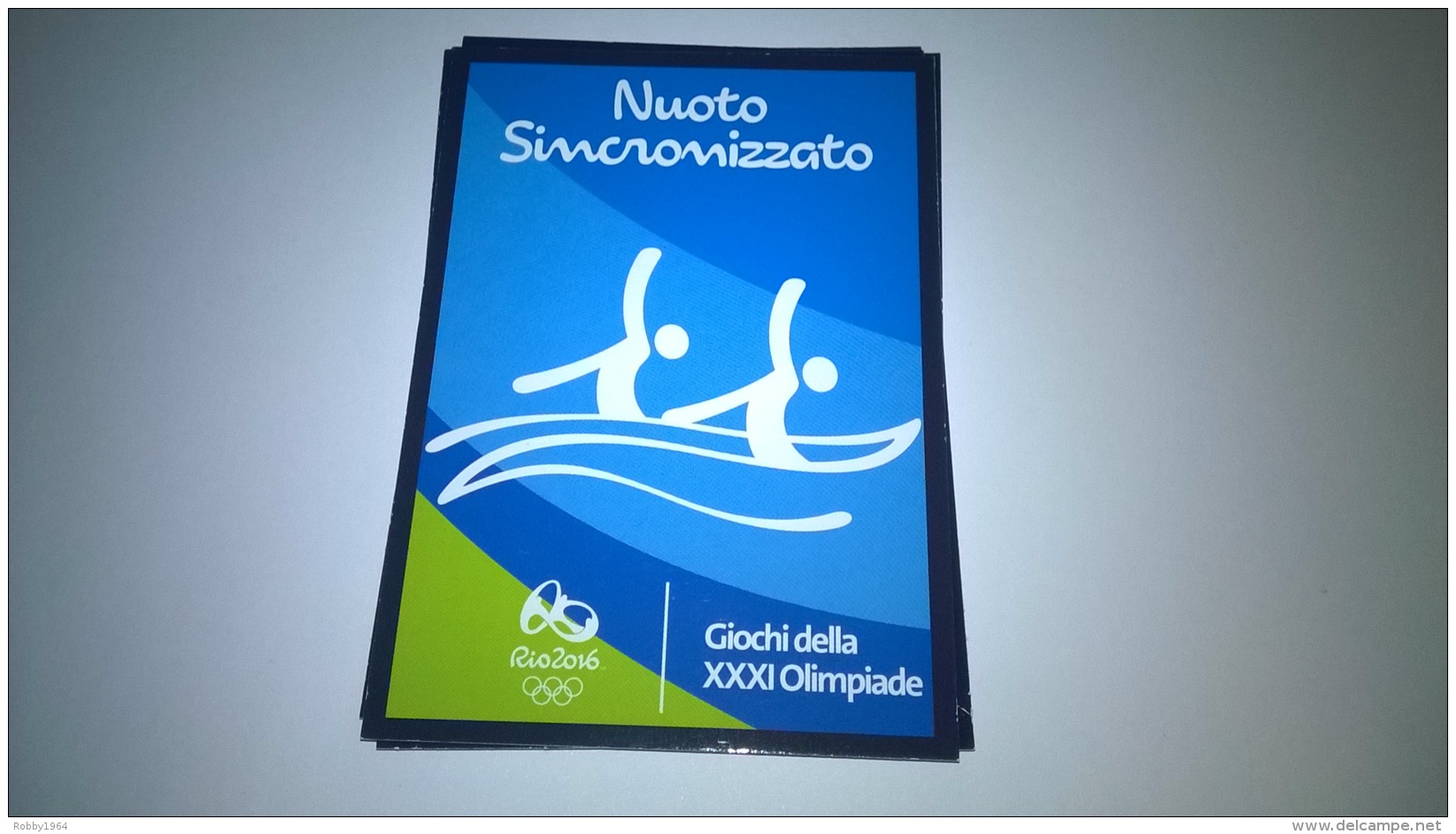 RIO 2016-nuoto Sincronizato-N-25-CARD-GIOCHI DELLA XXXI OLIMPIADE-PANINI - Edizione Italiana