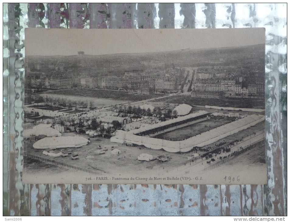 CPA 75 PARIS PANORAMA DU CHAMPS DE MARS ET BUFFALO - Autres & Non Classés