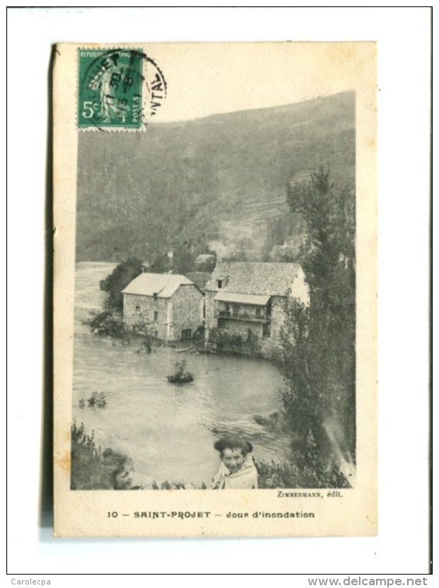 CP  - SAINT PROJET (15) Jour D Inondation - Autres & Non Classés