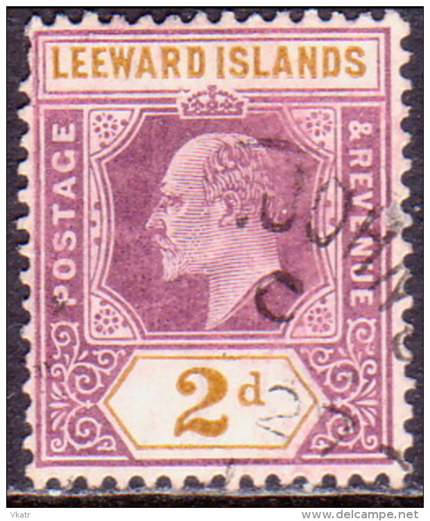 LEEWARD ISLANDS 1906 SG #31 2d Used Wmk Mult. Crown CA CV £26 - Leeward  Islands