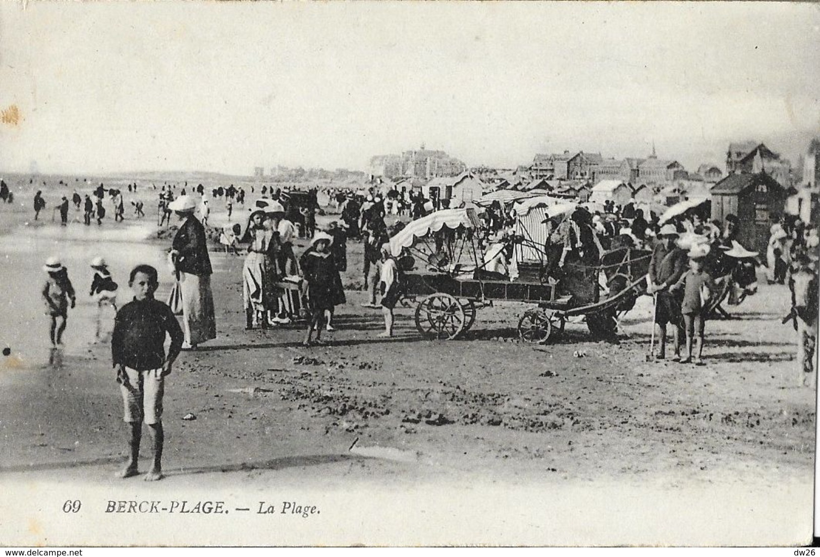 Berck-Plage - La Plage - Transport De Malades En Charrettes à Anes - Edition Thorel - Carte Non Circulée - Berck