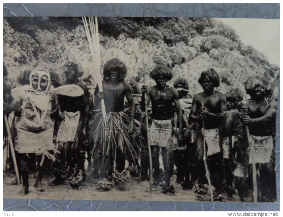 OCEANIE VANUATU ILE PENTECOTE NOUVELLES HEBRIDES CARTE PHOTO GROUPE DANSE - Vanuatu