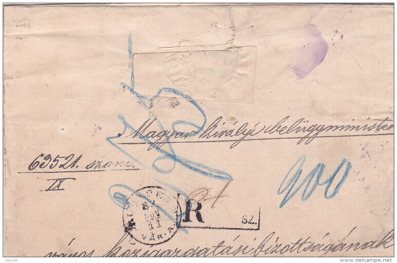 #T113    Romania/Moldova &amp; Principality -  Official Letter Circulated TO ORADEA, 1838. - ...-1858 Vorphilatelie