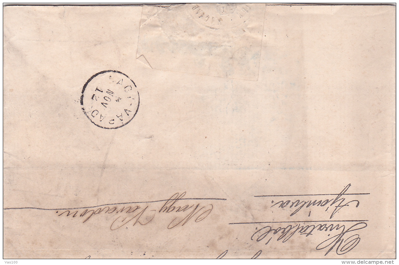 #T113    Romania/Moldova &amp; Principality -  Official Letter Circulated TO ORADEA, 1838. - ...-1858 Préphilatélie