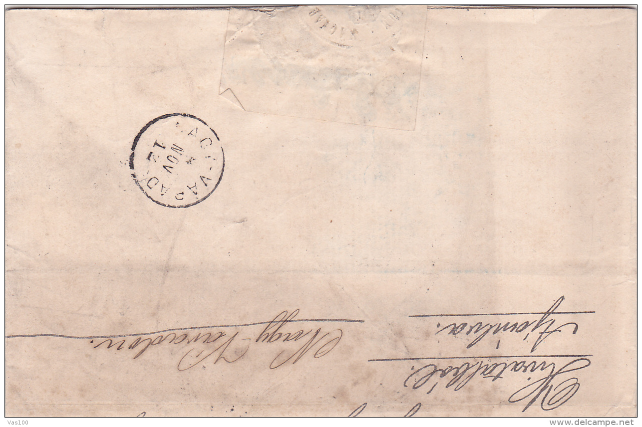 #T113    Romania/Moldova &amp; Principality -  Official Letter Circulated TO ORADEA, 1838. - ...-1858 Prephilately