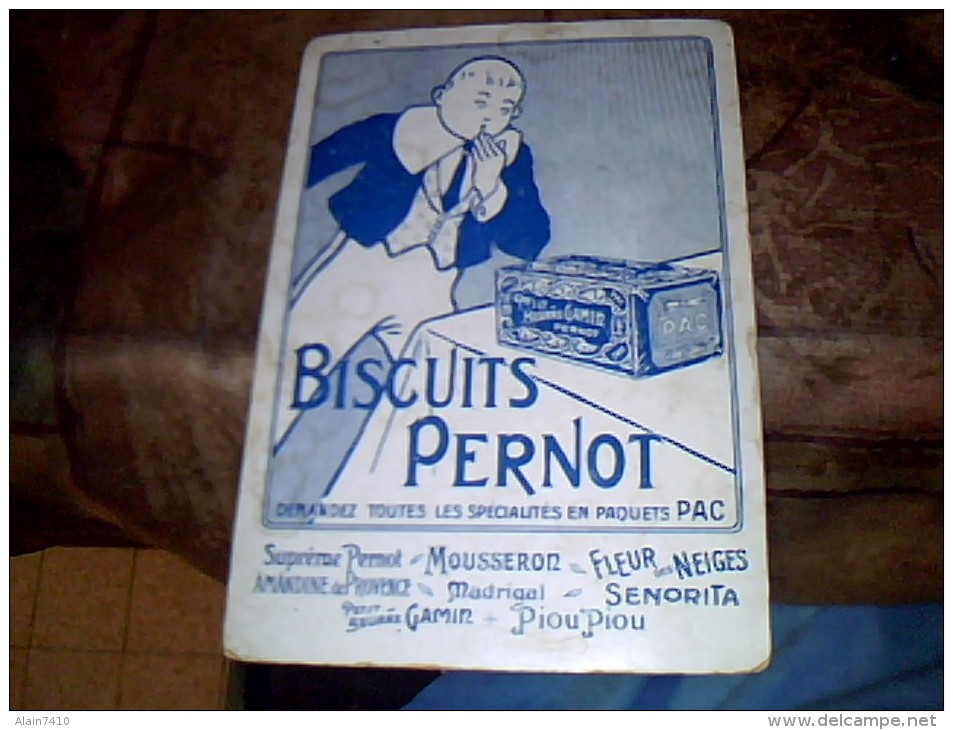 Vieux Papier Chromo Dessin Humouristique  Biscuit Pernot Billet De Banque Italie - Autres & Non Classés