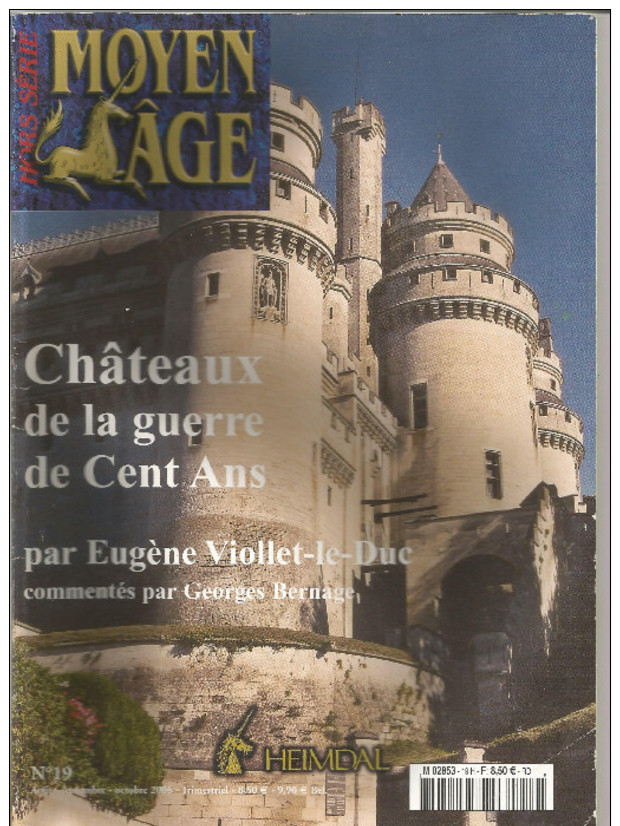 Revue Moyen Age N° 19   Chateau De La Guerre De Cent Ans - Histoire