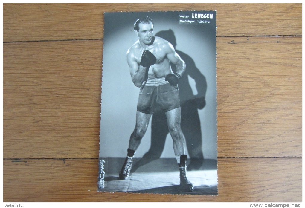 Photocarte Boxeur  Walter Lembgen - Sportsmen