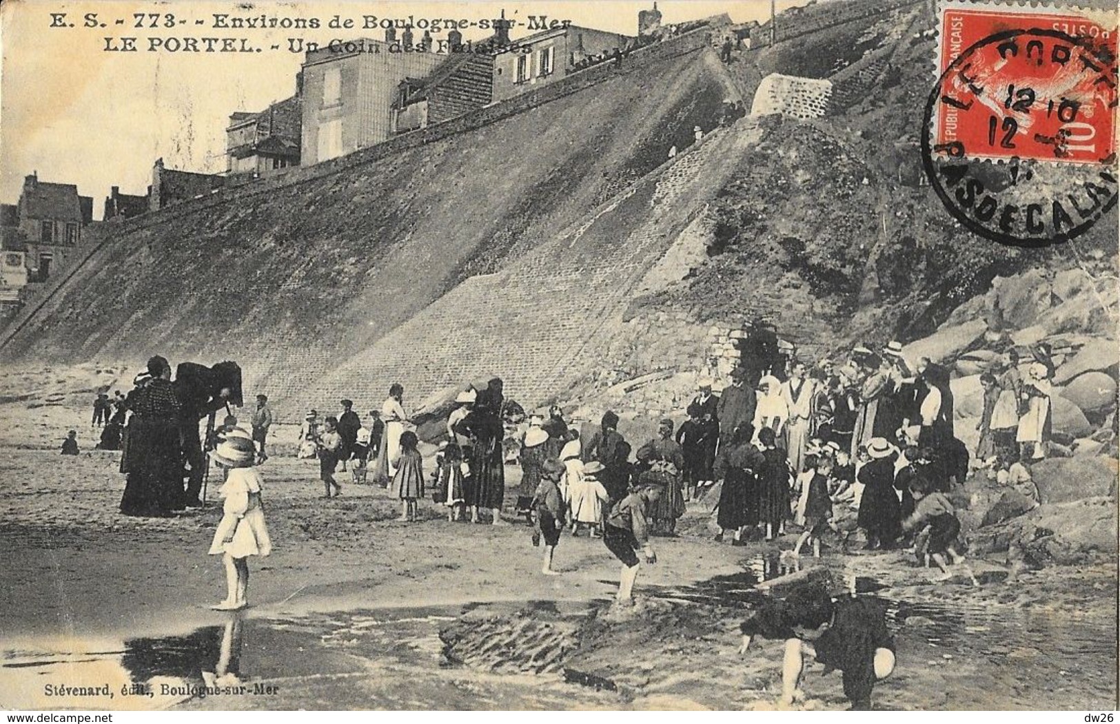 Le Portel - Environs De Boulogne-sur-Mer - Un Coin Des Falaises - Edition Stévenard - Carte E.S. N° 773 - Le Portel