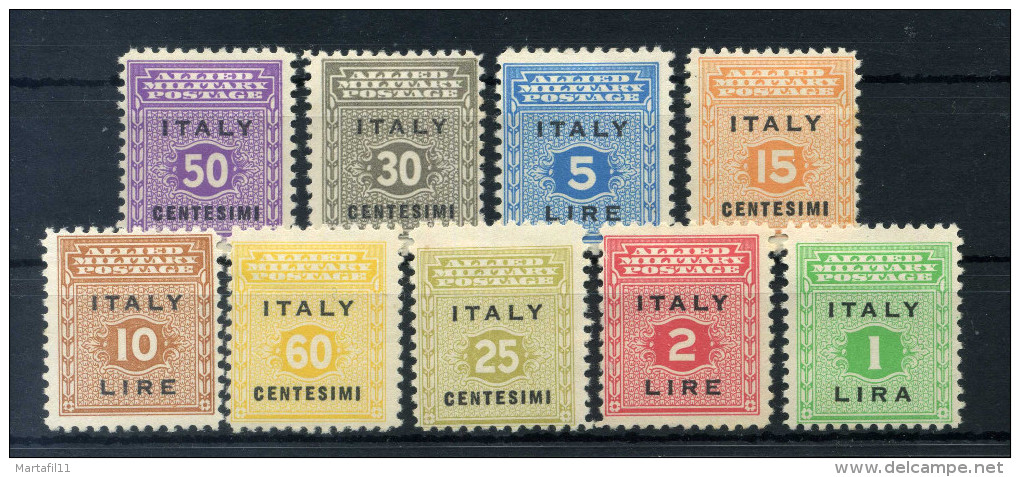 1943 OCC. ANGLOAMER. SICILIA - SERIE COMPLETA * 1/9 - Anglo-american Occ.: Sicily