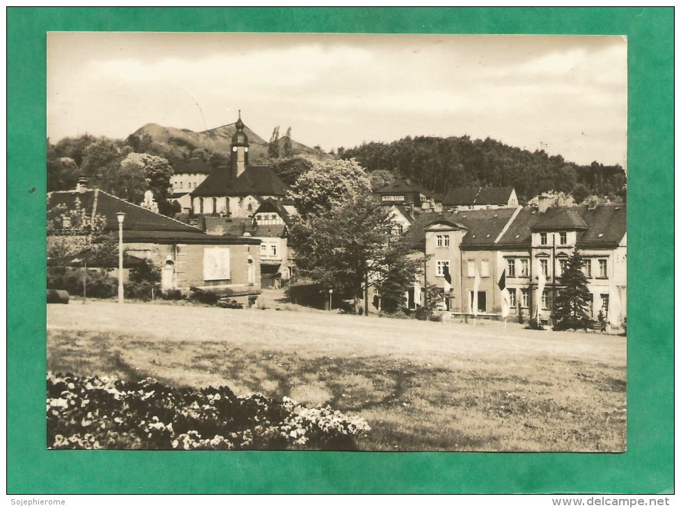 Oelsnitz I. Erzgeb. (Sachsen) Blick Vom Bergarbeiter-Clubhaus "Hans Marchwitza" 2 Scans - Oelsnitz I. Erzgeb.