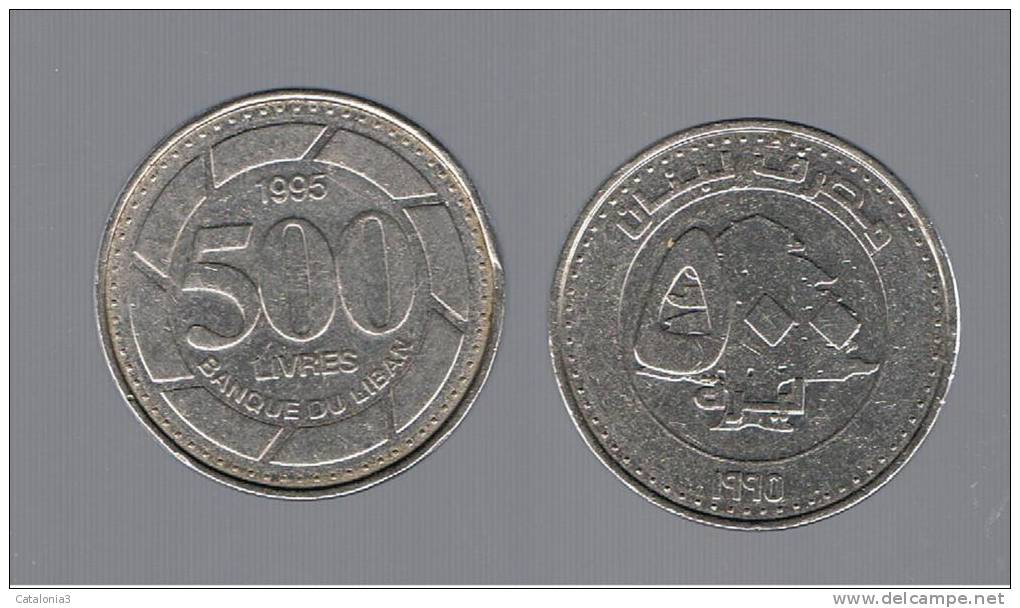 LIBANO - LEBANON - Rep. -   500  Livres  1995   KM39 - Libanon