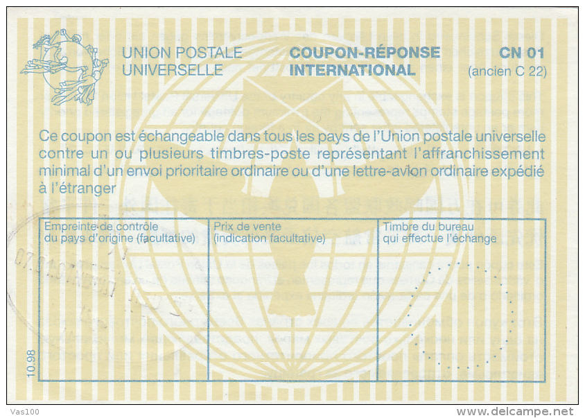 #BV2398    COUPON-REPONSE INTERNATIONAL. - UPU (Union Postale Universelle)