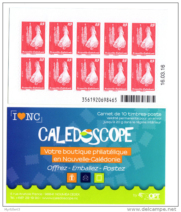 Nouveauté 2016, Carnet Avec Timbres Ramon Couverture Caledoscope - Carnet Daté 16-03-16 - Carnets