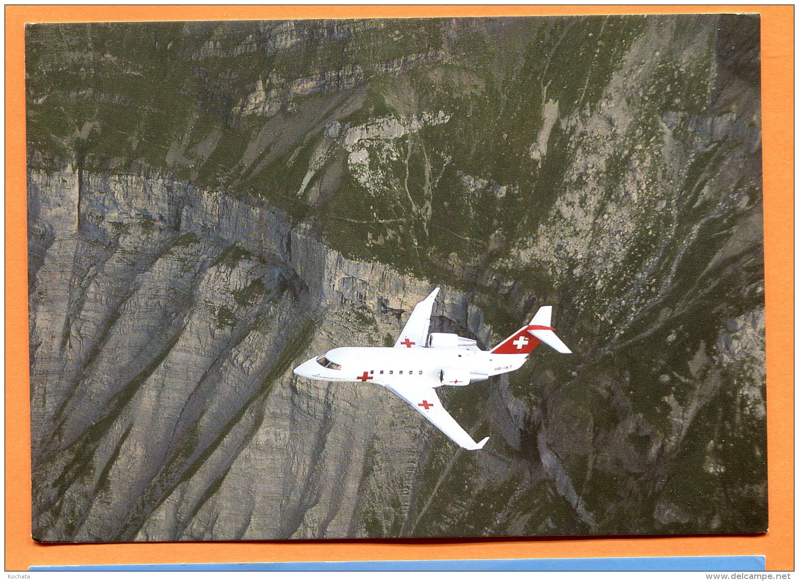 CAL1186, Canadair CL 601 "Challenger" Der Rega über Den Schweizer Alpen, Alpes Suisses, GF, Non Circulée - Sonstige & Ohne Zuordnung