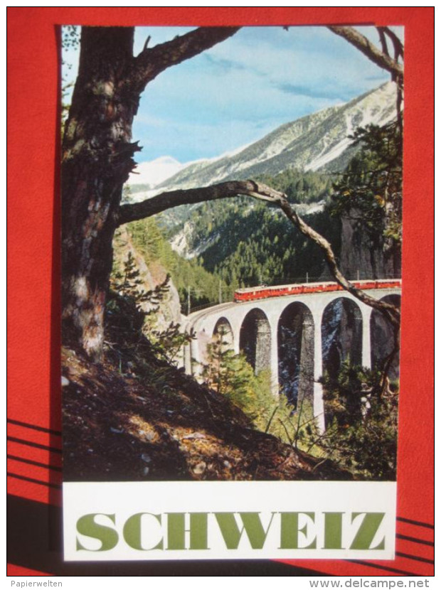 Filisur (GR)  - Rhätische Bahn Landwasserviadukt / Verkleinertes Plakat Der Schweizerischen Verkehrszentrale - Filisur