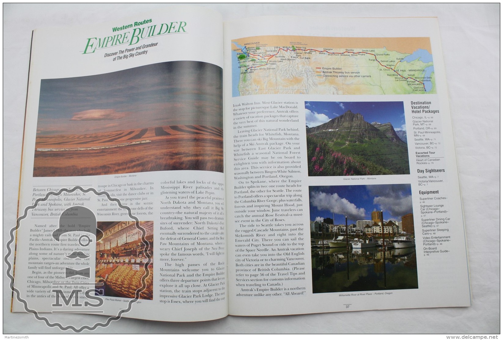 Amtrak's America - Discover The Magic 1993 - Vintage Railway/ Railroad Train Magazine - Ferrovie