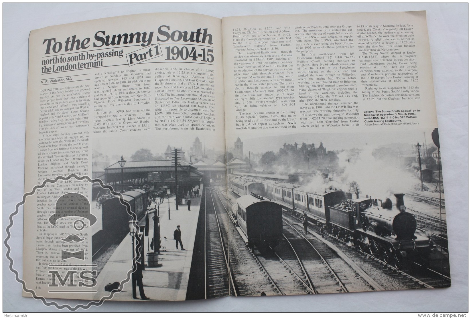 Railway World No 486 - Vintage Railway/ Railroad Train Magazine - 1980 - Eisenbahnverkehr