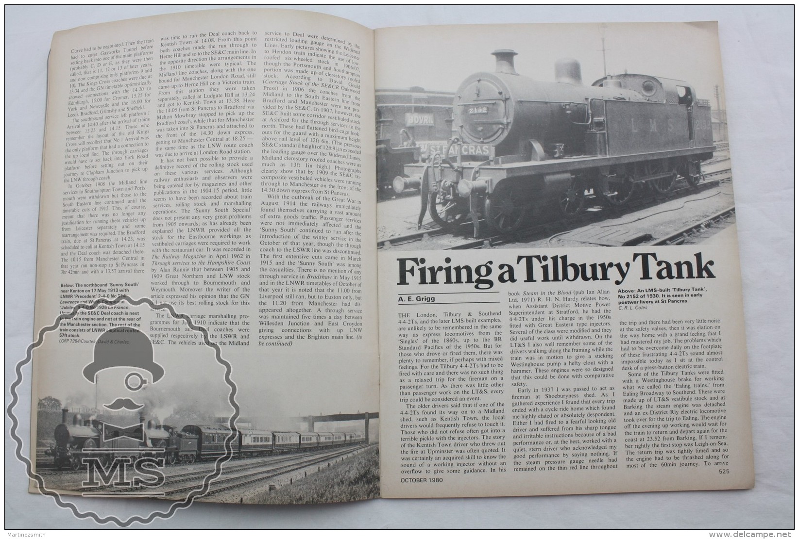 Railway World No 486 - Vintage Railway/ Railroad Train Magazine - 1980 - Ferrocarril