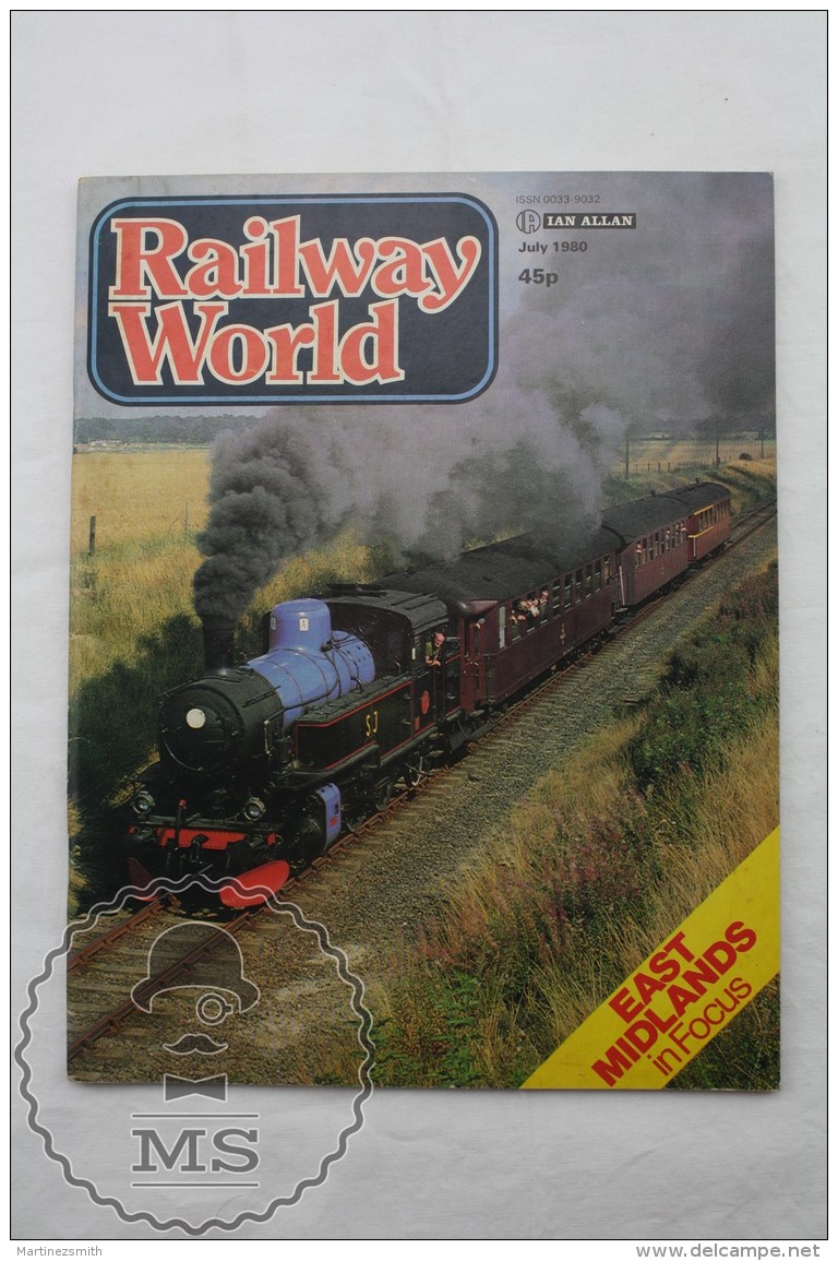 Railway World No 483 - Vintage Railway/ Railroad Train Magazine - 1980 - Ferrocarril