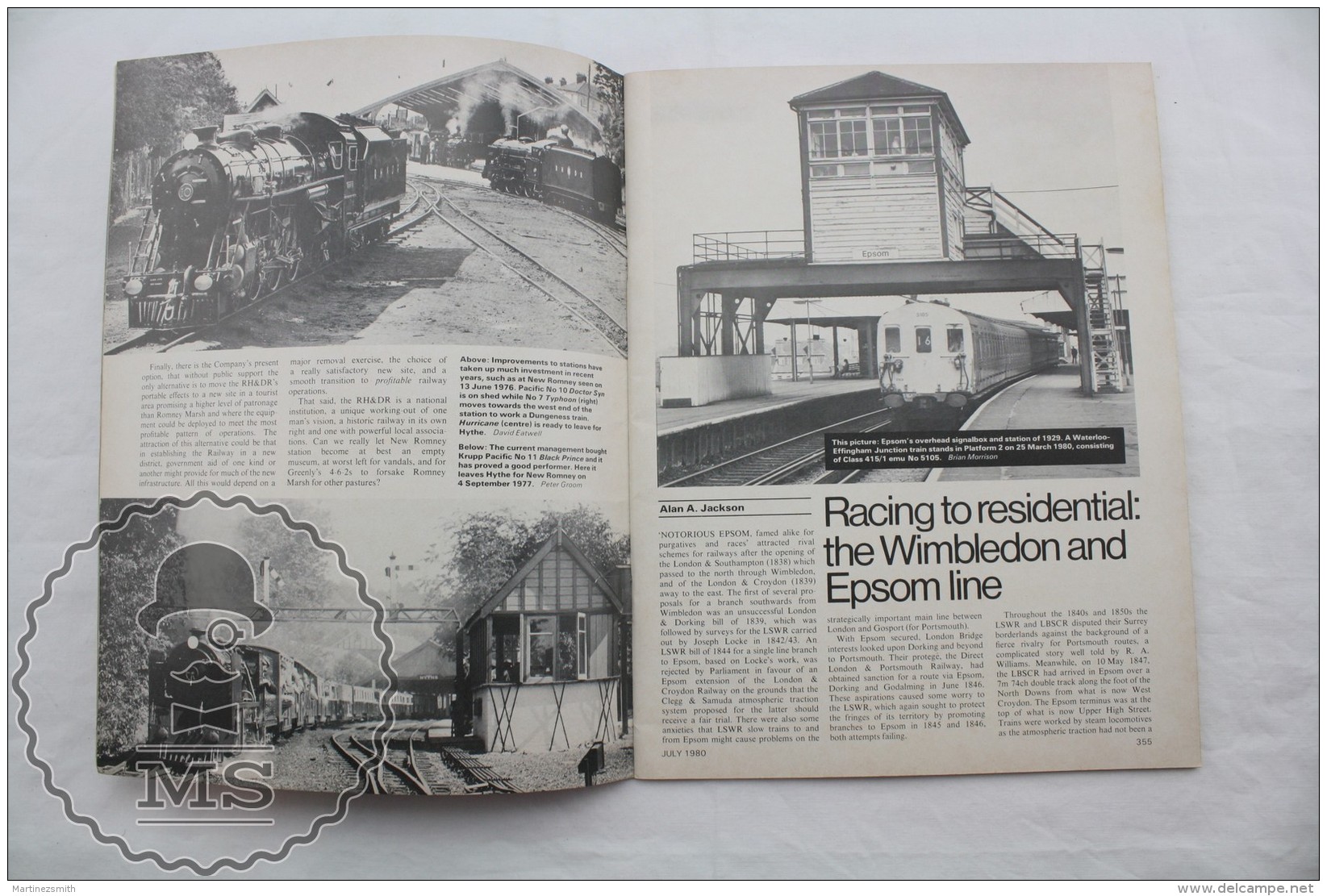 Railway World No 483 - Vintage Railway/ Railroad Train Magazine - 1980 - Chemin De Fer