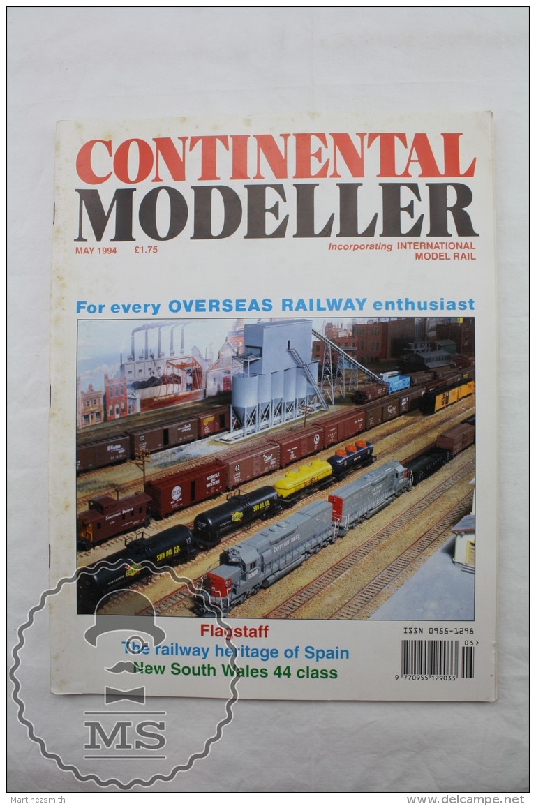 Continental Modeller - Vintage Railway/ Railroad Train Magazine - 1994 - Railway