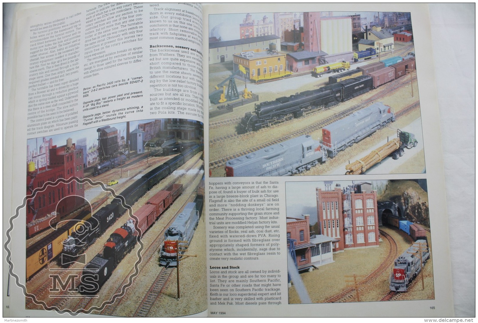 Continental Modeller - Vintage Railway/ Railroad Train Magazine - 1994 - Chemin De Fer