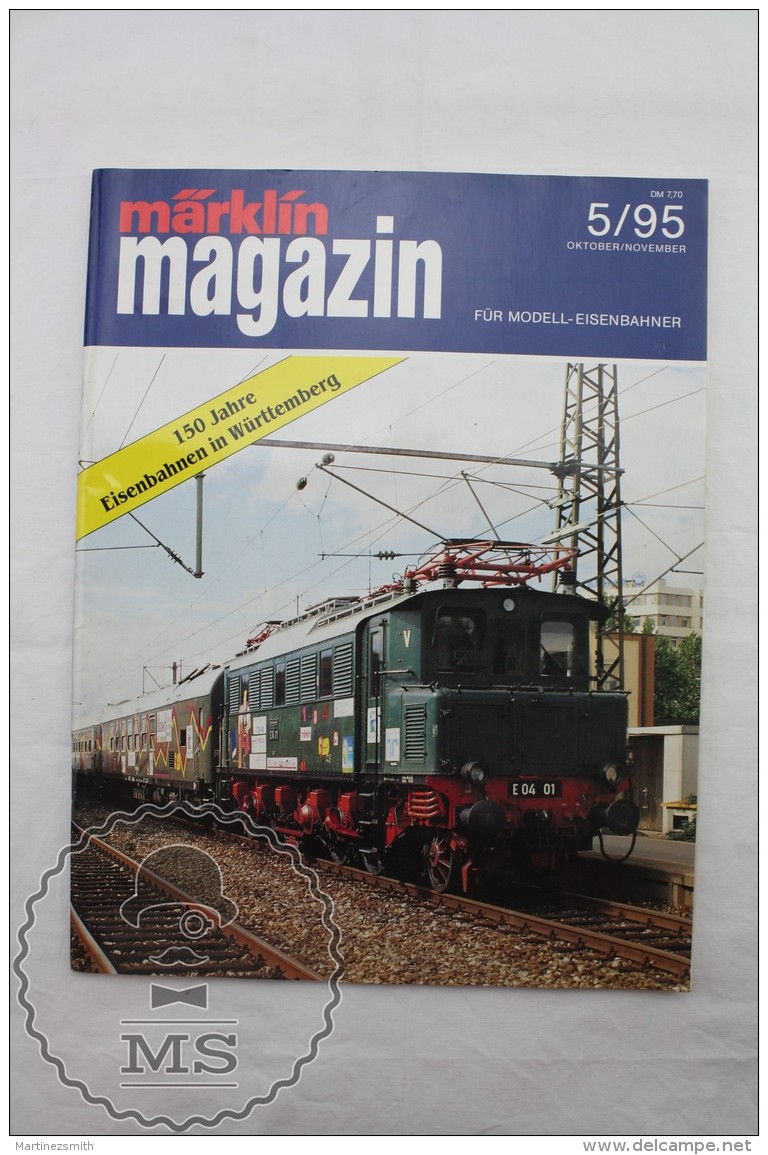 Marklin Magazin  - Railway/ Railroad Train Magazine - German Edition - N&ordm; 5 October/ November 1995 - Railway