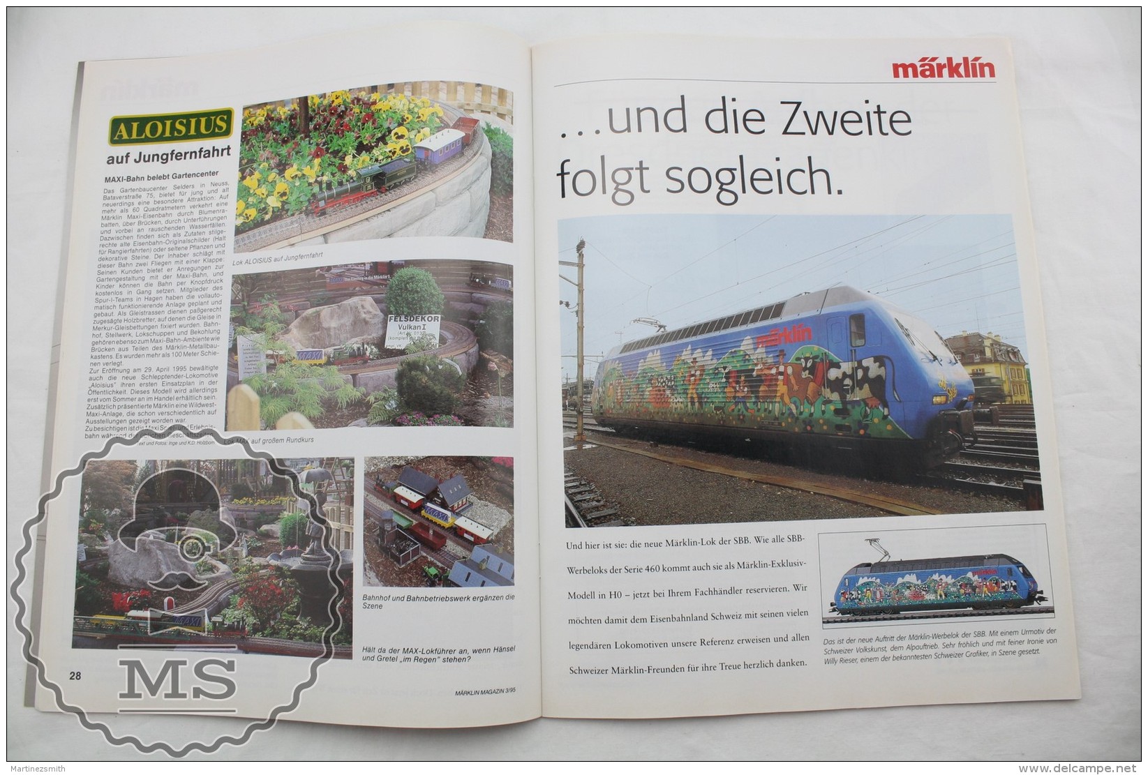 Marklin Magazin  - Railway/ Railroad Train Magazine - German Edition - N&ordm; 3 June/ July 1995 - Spoorweg