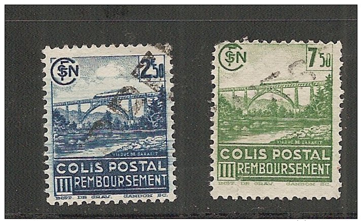 Colis Postaux  N°  189A Et 190A   (Cat. 1 - 2) 30-8-16 - Oblitérés