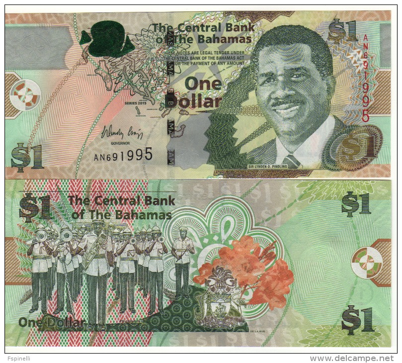 BAHAMAS New  1  Dollar    (serie  2015)  P71A  UNC - Bahamas