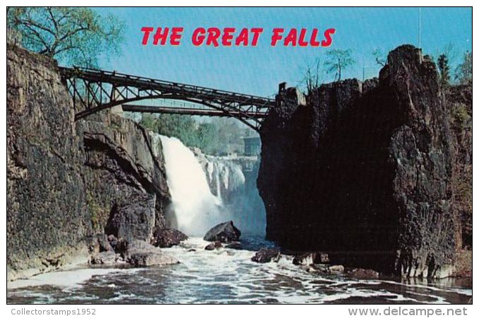 48339- PATERSON- THE GREAT FALLS, BRIDGE - Paterson