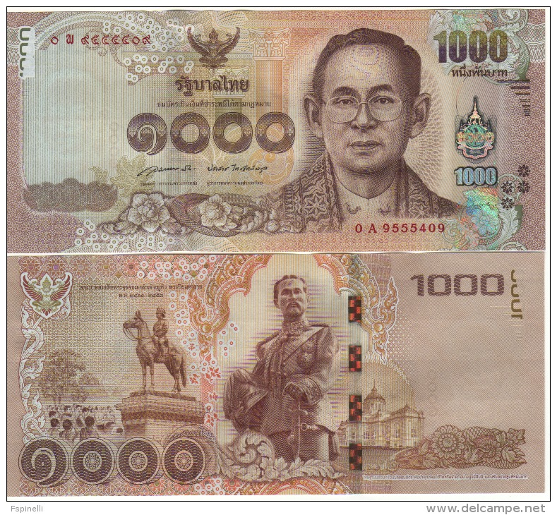 THAILAND  New  1'000 Baht    2015  UNC - Thaïlande