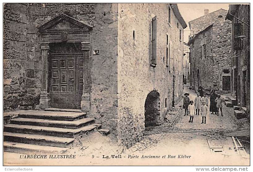Le Theil      07      Porte Ancienne Et Rue Kléber - Le Teil