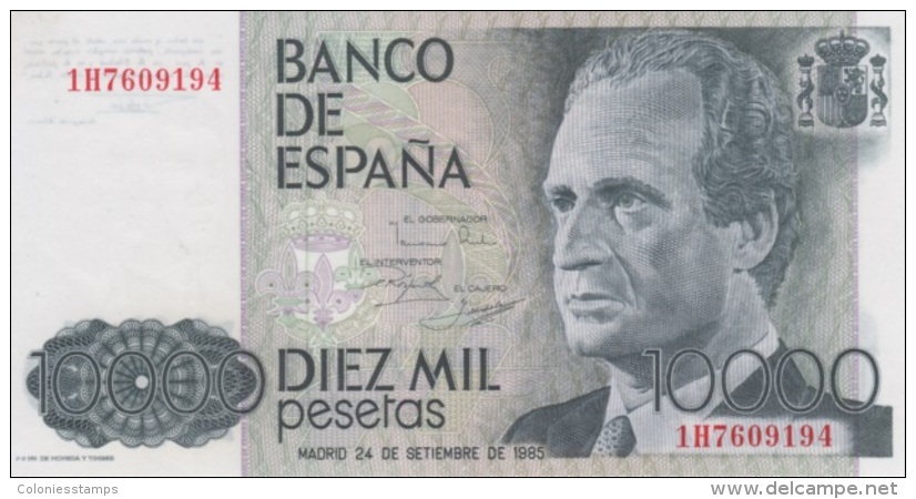 (B0022) SPAIN, 1985 (1987). 10000 Pesetas. P-161. UNC - [ 4] 1975-… : Juan Carlos I