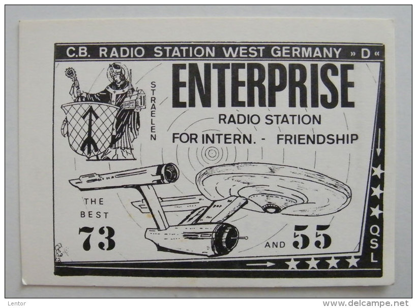 Kt 738 / QSL Radio Card, Enterprise, Straelen, Germany - Radio Amateur