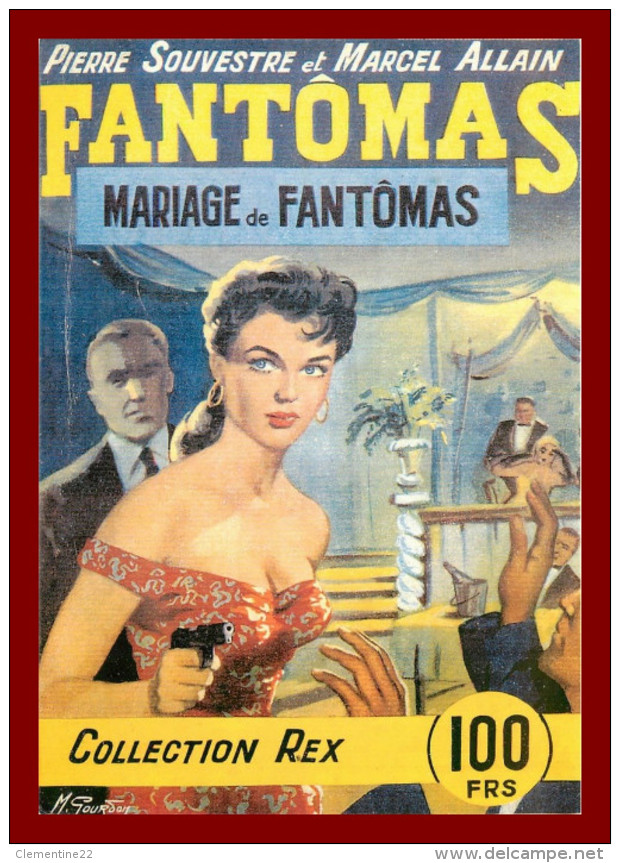 Théme Illustrateurs - Gourdon - Film  Mariage De Fantomas N° 0193    - Scan Recto Et Verso - Gourdon