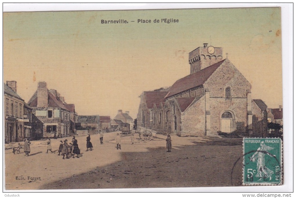 Manche - Barneville - Place De L'église - Barneville