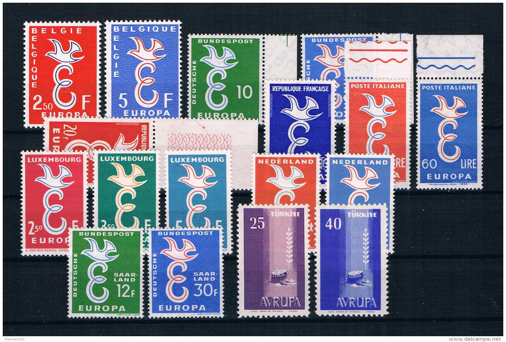 Europa/Cept 1958 Taube Kpl. Jahrgang ** - Años Completos