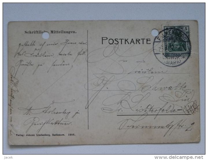 Falkenberg (Mark)  / 1917 Year ?  Old Postcard  / 2 Scan - Falkenberg (Mark)