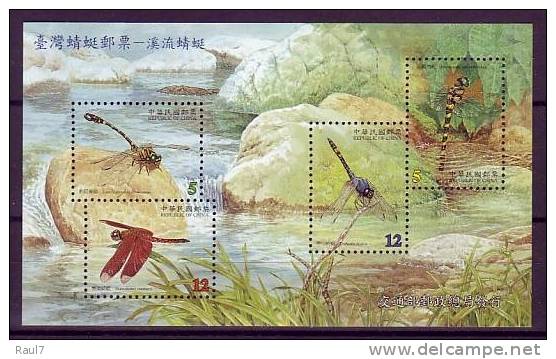 TAIWAN 2000 - Faune, Insectes, Libellules - BF Neuf // Mnh - Blocs-feuillets